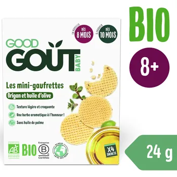 Dětská výživa Good Gout BIO Wafle s oregánem a olivovým olejem (24 g)