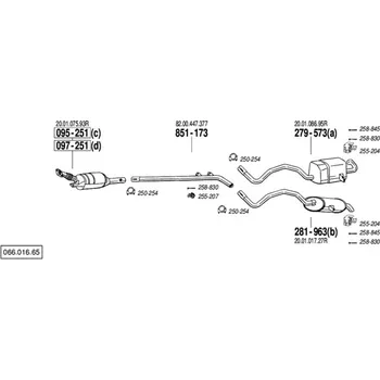 Filtr pevných částic filtr pevných čás. výroba AS Bosal 97-251A