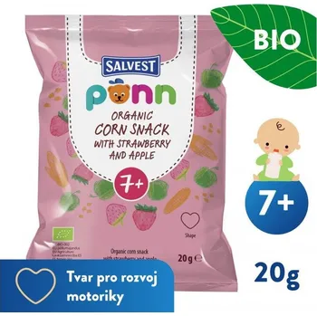Kojenecká výživa Salvest Ponn SALVEST Ponn BIO Jahodové křupky (20 g)