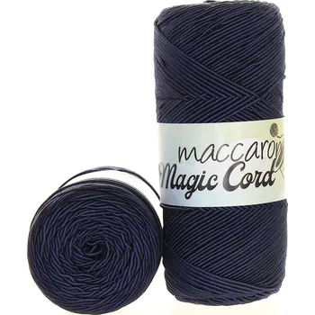 Příze Maccaroni Magic Cord tmavě modrá 205-01