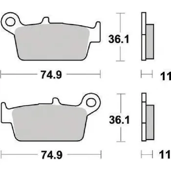 Brzdová destička Ferodo Brzdové destičky Ferodo FDB539EF