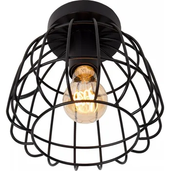 Lucide 00129/01/30 FILOX - Stropní retro lustr v černé barvě, 1 x E27, Ø 20cm (Stropní retro svítidlo)