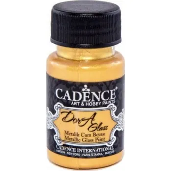 Speciální výtvarná barva Metalická barva na sklo, Dora Glass, zlatá, altin gold, 50 ml
