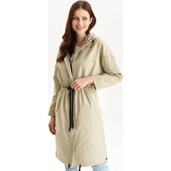 Top Secret dámský kabát s kapucí béžový Velikost: 40