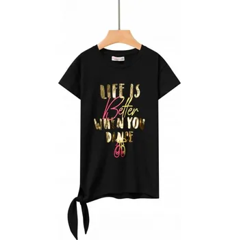 GLO STORY DÍVČÍ TRIČKO "LIFEE" Barva: růžová, Velikost: 122/128