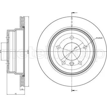 Brzdový kotouč Brzdový kotouč CIFAM (800-1023C)