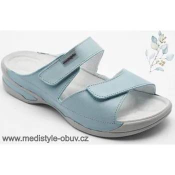 Dámská zdravotní obuv MEDISTYLE ZUZANA 2Z-E15/1 sv. modrá pantofel vel.35-42, modrá - 38