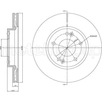 Brzdový kotouč Brzdový kotouč CIFAM (800-1377C)