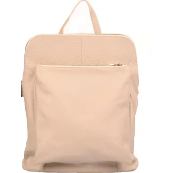 Kabelka Kožený batoh 5220 béžový, MAXFLY