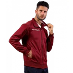 tepláková bunda givova Mono vínová 0008 3XS