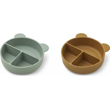 Liewood Silikonové dělené mističky Connie Peppermint/Golden Caramel Liewood Connie Divider Bowl 2-pack