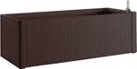 Truhlík NATURAL DELUXE samozavlažovací plastový Barva: Hnědá, Šířka: 100 cm