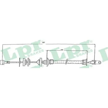 Spojkové lanko Tazne lanko, ovladani spojky, , 215059, LPR, C0148C