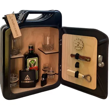 Dárkový potravinový koš Barcanox Kanystr bar limitovaná edice černý