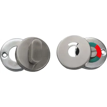 Dveřní kování KOVIAN, s.r.o. Okrúhla rozeta s uzamykacou páčkou, brúsená nerez AISI304