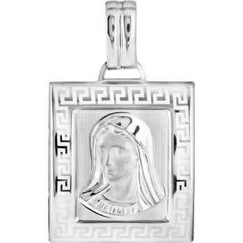 Přívěsek GEMMAX Zlatý přívěsek Madona z bílého zlata – zlatý šperk ryzosti 585/1000 v Dárkovém balení s Certifikátem GUPWN-23321