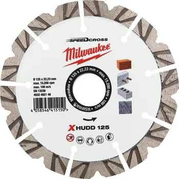 Řezný kotouč MILWAUKEE Diamantový kotouč XHUDD, 125mm