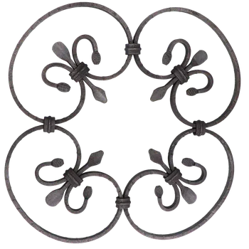 rohová lišta KOVIAN, s.r.o. Kovářský ornament H 380 x L 380mm,10 x 5mm