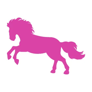 Samolepící dekorace Kůň 098 levá běh (16 - růžová) SAMOLEPKA NA AUTO, NÁLEPKA, FÓLIE, POLEP, TUNING, VLASTNÍ TEXT, TISK, AUTOSAMOLEPKY.cz, POLEPY, OBRÁZEK, LOGO, 3D STICKERS