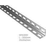 KOVIAN, s.r.o. Děrovaný úhelník L-3000, 35 x 35 x 2 mm, pozinkovaný, vhodný pro montáž vodicí lišty garážových pohonů, cena za 3000 mm
