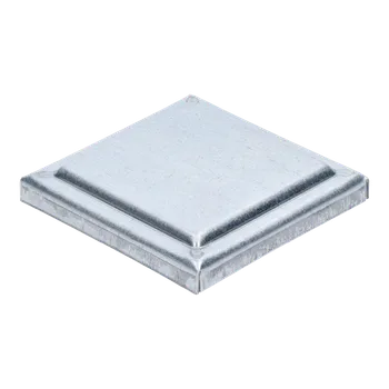 Příslušenství pro plot COMBI ARIALDO Strieška plechová plochá, pozinkovaná, 100x100x1.5mm