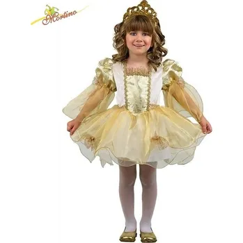 Karnevalový kostým MORTINO GR Dětský kostým Princezna Eliza se zlatou korunkou 104 cm - 4 roky