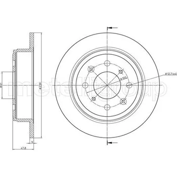 Brzdový kotouč Brzdový kotouč CIFAM (800-1049C)