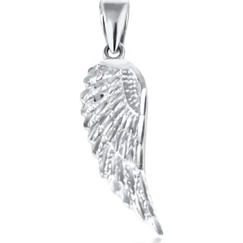 Přívěsek GEMMAX Original – garance kvality Přívěsek Andělské křídlo, bílé zlato – zlatý šperk ryzosti 585/1000 v Dárkovém balení s Certifikátem GUPWN-24211