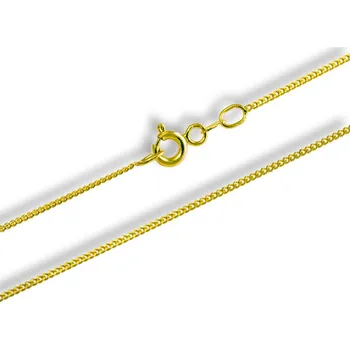 Řetízek GEMMAX Zlatý řetízek Panzer – šířka 1 mm, délka 45 cm – zlatý šperk ryzosti 585/1000 v Dárkovém balení s Certifikátem GUCYN-45-98391