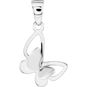Přívěsek GEMMAX Original – garance kvality Přívěsek Motýlek z bílého zlata – zlatý šperk ryzosti 585/1000 v Dárkovém balení s Certifikátem GLPWN-24461