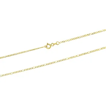Řetízek GEMMAX Zlatý řetízek Figaro 5+1 – šířka 1,5 mm, délka 45 cm – zlatý šperk ryzosti 585/1000 v Dárkovém balení s Certifikátem GUCYN-45-34551