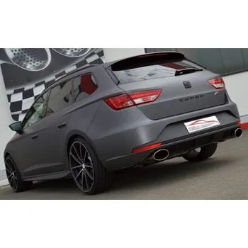 Tlumič výfuku 76mm sportovní tlumič výfuku- Duplex Seat Leon 5F ST Cupra - s certifikátem ECE (972711TCD-X3-X)