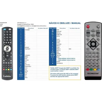 Dálkový ovladač General TECHNISTAR Combo 2000 - náhradní dálkový ovladač
