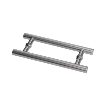 Zábradlí KOVIAN, s.r.o. Madlo na dveře, L = 296 mm, sklo 8 - 12 mm, brus AISI 304