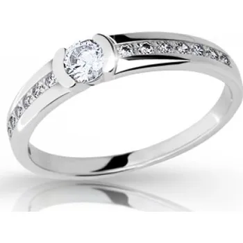 Prsten Cutie Jewellery z6708-2106 Zásnubní prsten z bílého zlata se zirkony model 2106 vel. 50 – zlatý šperk ryzosti 585/1000 v Dárkovém balení s Certifikátem GLRWB-50-23731