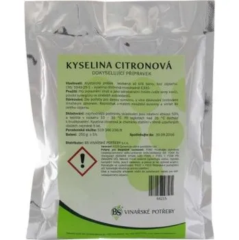 AgroBio Kyselina citronová, 250 g