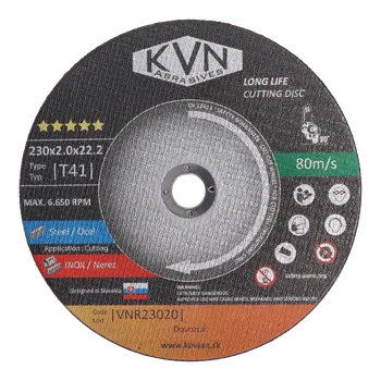 Řezný kotouč KVN abrasives rezný kotúč profesionálny na nerez, 230x2,0x22,2