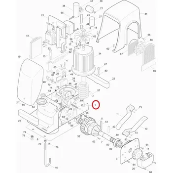 NICE BMG1247.45673 korpus motoru RUN