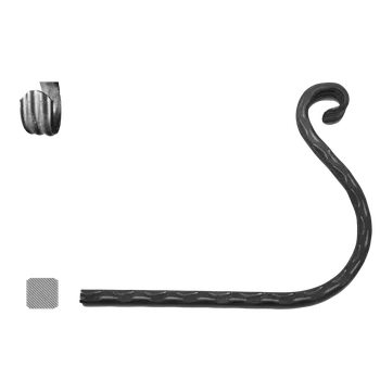 Květináč KOVIAN, s.r.o. Prvek na květináč 12 x 12 mm, 200 x 250 mm, válcovaný