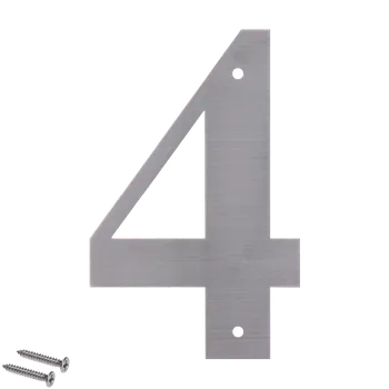 Zábradlí KOVIAN, s.r.o. Číslo domové 4, (156x1.5mm), s dierami, brúsená nerez K320 / AISI 304