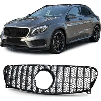 Tuning Maska chladiče lesklá černá pro . Mercedes GLA X156 13-16
