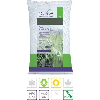 Hnojivo Trávníkové hnojivo PURE Sport & Golf, 12-5-5 +3MgO, délka 6-8 týdnů, 5kg