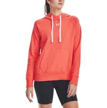 mikina Under Armour Rival Fleece HB - 877/Orange After Burn/White S