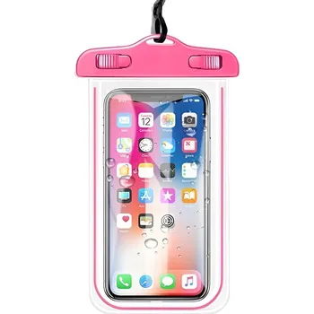 Plážové voděodolné pouzdro na mobilní telefon - Barva Růžová 04074