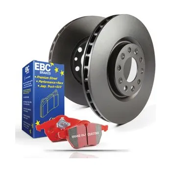 Brzdová destička Zadní sada EBC PD02KR302 - Brzdové kotúče Premium OE + brzdové dosky Redstuff Ceramic