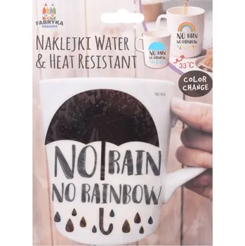 Nálepka na hrnek měnící barvu, Duha