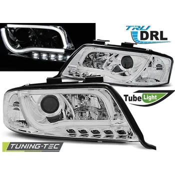 Přední světlomet PŘEDNÍ SVĚTLA TUBE LIGHT DRL CHROM pro AUDI A6 05.97-05.01