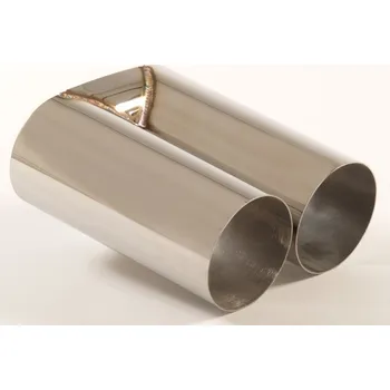 Výfuk pro motocykl Koncovka výfuku 2x90mm (ostrý okraj) (ER-60)