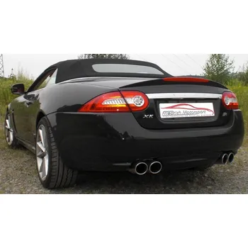Tlumič výfuku 70mm Duplex Sportovní tlumič výfuku Jaguar XKR Cabrio - s certifikátem ECE (860201D-X)