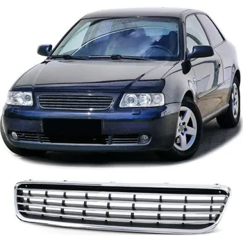 Tuning Maska chladiče sport bez loga chrom pro černá matná pro . Audi A3 8L Facelift 00-03